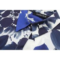 BUNO-camisa Vintage con estampado de flores para mujer, blusa holgada de seda con textura satinada y cuello abatible, con botonadura única, novedad de primavera de 2025 - details 5