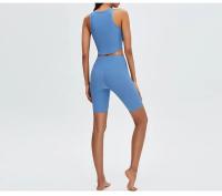 Chaleco de Yoga sin Costuras Ropa Deportiva Transpirable para Mujeres Ideal para Entrenamiento y Correr Material de Nylon Hecho en China - details 3