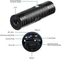 Cámara de Acción para Deportes al Aire Libre Mini Grabadora de Video para Casco de Bicicleta y Motocicleta Accesorio de Montaje de Pistola - details 7
