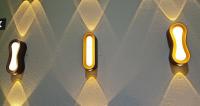 Lámpara LED de pared de doble cabeza para exteriores, foco bidireccional simple impermeable para lavado de pared, villa, patio, 110V, 220V - details 11