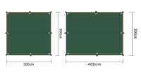Carpa Impermeable Ultraligera para Jardín Toldo Solar para Acampar al Aire Libre Hamaca de Playa Estante Solar Material de Polietileno Resistente al Agua Capacidad para Dos Personas - details 8