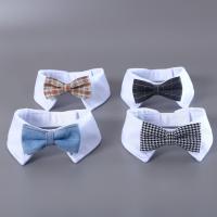 Pajarita ajustable para caballero y mascota, corbata decorativa a la moda para el cuello de mascota, bufanda cómoda de algodón para perro, fotografía - details 1