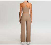 Camiseta interior de Yoga i-word para mujer, Top deportivo de secado rápido a prueba de golpes, sujetador informal con belleza fruncido en la espalda, ropa interior de Fitness para gimnasio, novedad - details 21