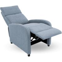 Butaca reclinable tapizada. Sillón con sistema de reclinación manual. Máximo confort. Entrega a domicilio. (Gris) - details 4