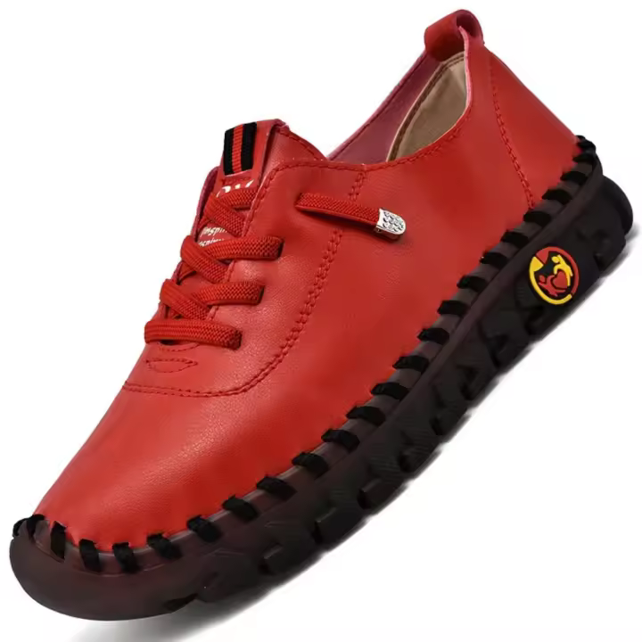 Zapatos planos para mujer, nuevos mocasines ortopédicos, mocasines para mujer, bailarinas cosidas sin cordones para mujer, zapatos de enfermera médicos - 1