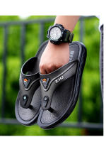 Chanclas para hombre, duraderas, antideslizantes, de suela gruesa, sandalias de playa de verano para exteriores, a la moda. - details 5