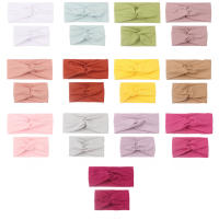 Headband Elástico De Color Sólido Para Niñas Pañalera De Algodón Unisex Accesorios De Moda Para Madres E Hijos Conjunto De Cabello Lindo Y Práctico - details 0