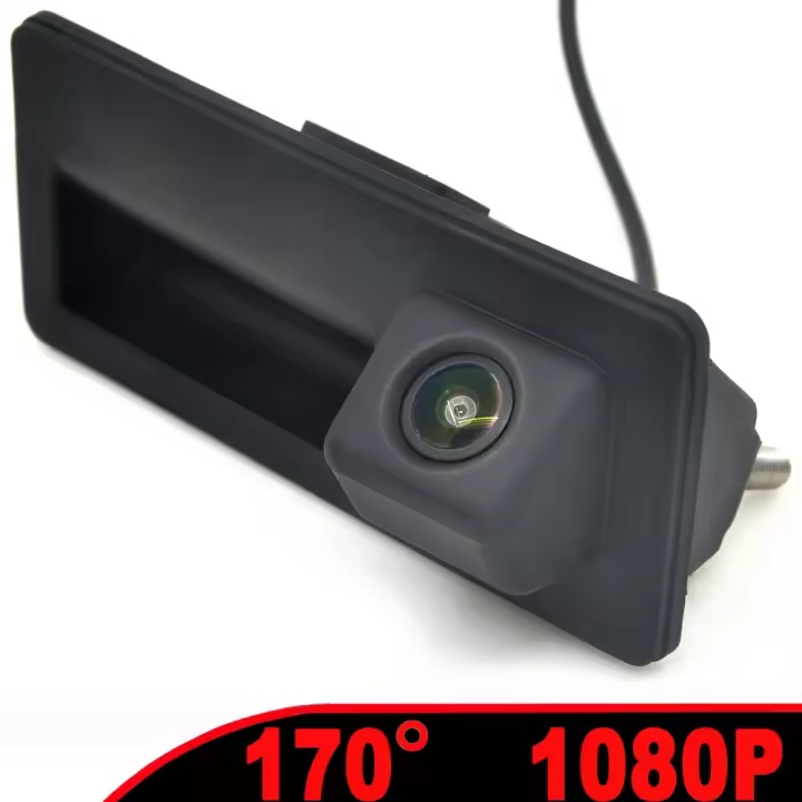 Auto Wayfeng WF Cámara de Vehículo de Resistencia HD1080P AHD Fisheye Mango de Maletero de Aparado para VW Passat B5 CC EOS Golf 4/5 Polo Jetta Tiguan Audi A3 A4 A6 con Cableado - 1