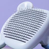 Cepillo de pelo para depilación de una sola tecla, cepillo de pelo portátil eficiente para perros y gatos, peine de aguja profesional silencioso - details 1
