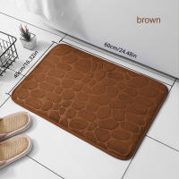 Alfombra de Piedra Embossed para el Hogar Absorbente de Agua, Estilo Sencillo 30*40*2cm - details 10