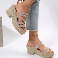 Zapatillas de tacón de cuña para mujer, zapatos de verano para mujer - details 2