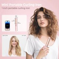 Mini rizador de cerámica de 1 pulgada para cabello corto, rizador de pelo pequeño para viajes, rizador de doble voltaje - details 2