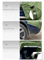 Tienda trasera multifuncional para monovolúmen, SUV con techo ampliado, sombrilla y protección contra la lluvia - details 2
