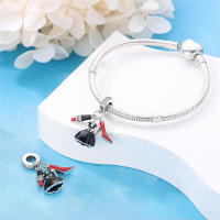 Dijes de plata de ley 100% para mujer, joyería fina DIY, regalo con cuentas de circón y Material metálico de piedra Natural - details 28