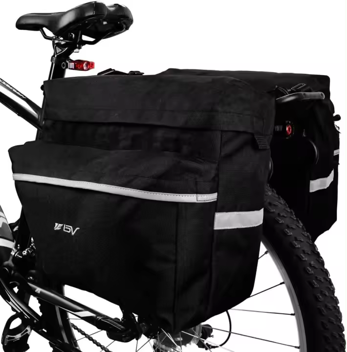 Alforjas para bicicleta 26L con ganchos ajustables - 1