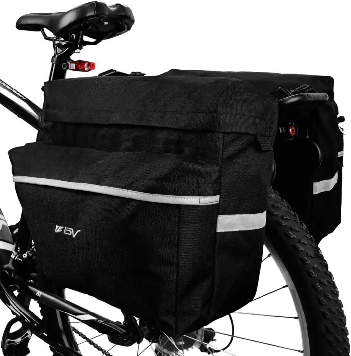 Alforjas para bicicleta 26L con ganchos ajustables - 1