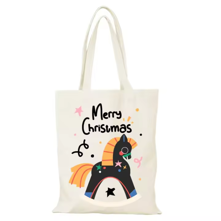 Bolso de Lona de Playa Ecológico Bolso de Mano de Moda para Mujeres con Estampado - 1