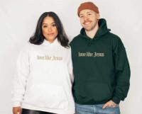Sudaderas con Capucha de Amor Like Jesus Cómodas de Vellón para Hombres y Mujeres - details 2