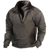Sudaderas de lana polar para hombre, jerséis de moda, sudadera cálida, tops de otoño e invierno - details 2