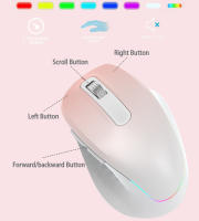 Combinación de teclado y ratón recargable de retroiluminación RGB ergonómica Bluetooth de doble modo silencioso juego de teclado y ratón inalámbrico, adecuado para escritorios / computadoras portátiles - details 1