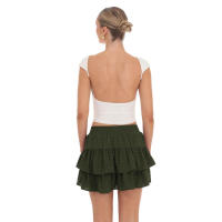 Nueva Falda Culotte Pastel Dulce Anti-Luz con Cintura Elástica y Cordón para Mujer, Verano 2025 - details 14