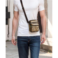 Bolso bandolera pequeño de cuero con estampado simple para teléfono móvil - details 1