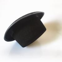 Sombrero de copa negro de lujo, gorra de caballero plegable, tela oscura, elegante, fiesta de Jazz, accesorio de disfraz - details 6