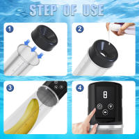 Bomba eléctrica para pene, juguete para adultos, alargamiento del pene, erección masculina, masturbación masculina automática, con anillo para pene y mini bolsillo para la zona genital - details 1