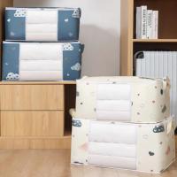 Bolsa de Almacenamiento de Edredón Impresa de Gran Capacidad Organizador de Armario a Prueba de Polvo para Ropa y Ropa de Cama - details 1