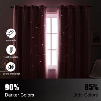 Cortinas de dormitorio opacas aislantes de doble capa con gafas de protección UV, 1 pieza - details 16