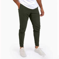 Pantalones informales de seda de hielo para hombre, finos, europeos, sencillos, lisos y elásticos, verano 2025 - details 2