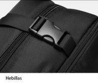 Mochila de gran capacidad para hombre, bolsa de ocio y negocios, con compartimento para zapatos y múltiples métodos de transporte - details 15