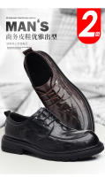 Nuevos zapatos casuales de piel de oveja de primera capa, zapatos de hombre de cuero para negocios - details 2