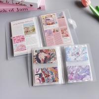 Álbum de fotos transparente de alta calidad de 3 pulgadas, de PP, con múltiples bolsillos intersticiales esmerilados, para colección de tarjetas DIY, regalos. - details 6