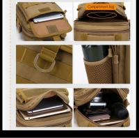 Bolsa táctica Molle, bolsos de mano para exteriores, camping, viajes, senderismo, trekking, caza, pesca, bandolera, bolso de mensajero para hombre - details 7