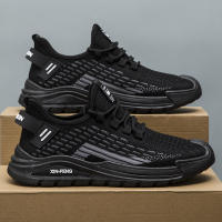 Zapatillas de moda para hombre Zapatillas de malla transpirables Suela blanda Zapatos para correr Trabajo Zapatos casuales al aire libre - details 2