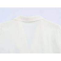 OUWU- Mono corto de verano 2025 de moda con mangas para mujer, mono de una pieza para mujer, nuevo conjunto completo, pantalones cortos, mono blanco. - details 12