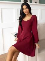 Elegante vestido de noche Midi de lujo para mujer, nuevo vestido de manga larga de Color sólido, vestidos Vintage de moda, promoción - details 16