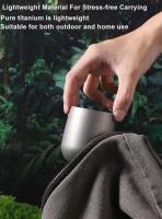 Cocina al aire libre para bebidas de doble pared aislada, camping, taza de agua de titanio, senderismo, equipo de camping fresco - details 2