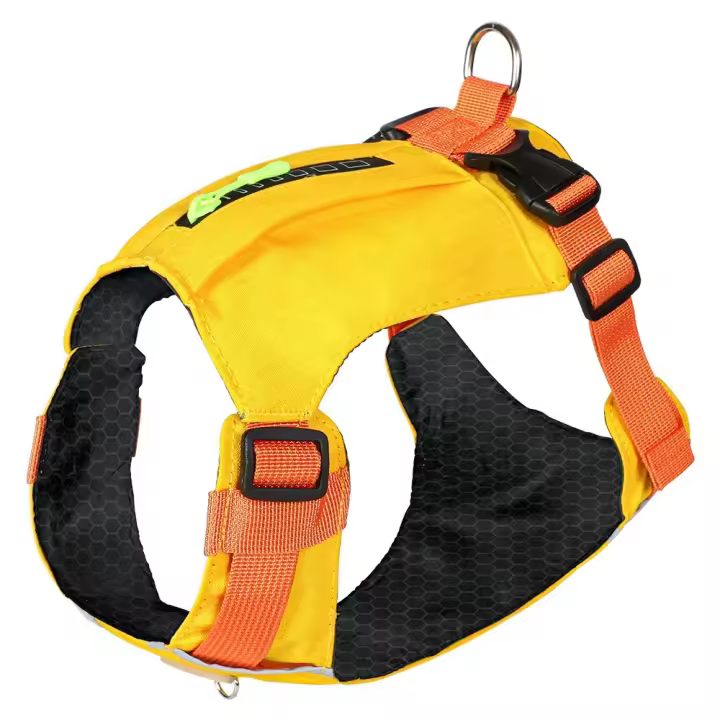 Arnés para perros transpirable y duradero, chaleco impermeable ajustable para mascotas, reflectante con bolsillos con cremallera, pecho para perro, espalda al aire libre - 1