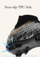 Zapatos de fútbol para hombres, botas de fútbol para niños jóvenes, tacos de fútbol transpirables, zapatos de fútbol antideslizantes, zapatillas de entrenamiento al aire libre - details 7