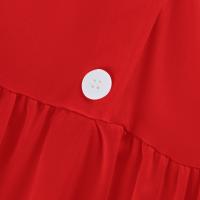 Vestido de Verano para Mujer 2024 Moda Casual con Cuello de Corbata Mangas 3/4 Botón de Cierre - details 22