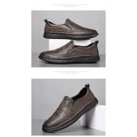 Nuevos Zapatos De Cuero Transpirables Para Hombres, Zapatos Casuales De Suela Blanda De Conducción Para Hombres - details 10