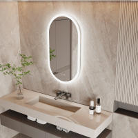 Espejo de Baño Led para montar en la pared, espejo de tocador iluminado ovalado con luces retroiluminadas, espejo de pared sin marco con luces antivaho - details 7