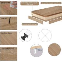 Estantería Alta de 6 Niveles Almacenamiento en Sala y Estudio Estantería de Madera y Metal - details 5