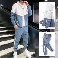 2025 Ropa deportiva para hombre, chaqueta y pantalones con capucha para correr informal, chándal para correr de Hip Hop de 2 piezas - details 4