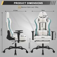 Silla Ergonómica Oficina, Silla Escritorio con Reposacabezas, y Soporte Lumbar, Sillon Gaming - details 1
