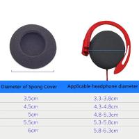 2 unids/par Almohadillas para oreja de espuma almohadillas gruesas para auriculares almohadillas para los oídos 35-65mm almohadillas para los oídos de espuma gruesa negra herramienta para auriculares - details 0
