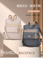 Mochila De Trabajo ligera para mujer, morral de viaje informal, resistente al agua, color negro y rosa - details 0