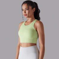 Hamidou-Sujetador deportivo para mujer, ropa interior de gimnasio, hilo Sexy, informal, a rayas, sin costuras, Top ajustado para gimnasio - details 31